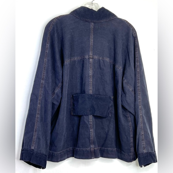 FP We The FreeNavy Double-Breasted Jacket with Brass Buttons SZ.Sm. NWT #122 - Picture 3 of 7